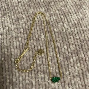 Kendra Scott Helga Necklace Gold & Emerald Drusy